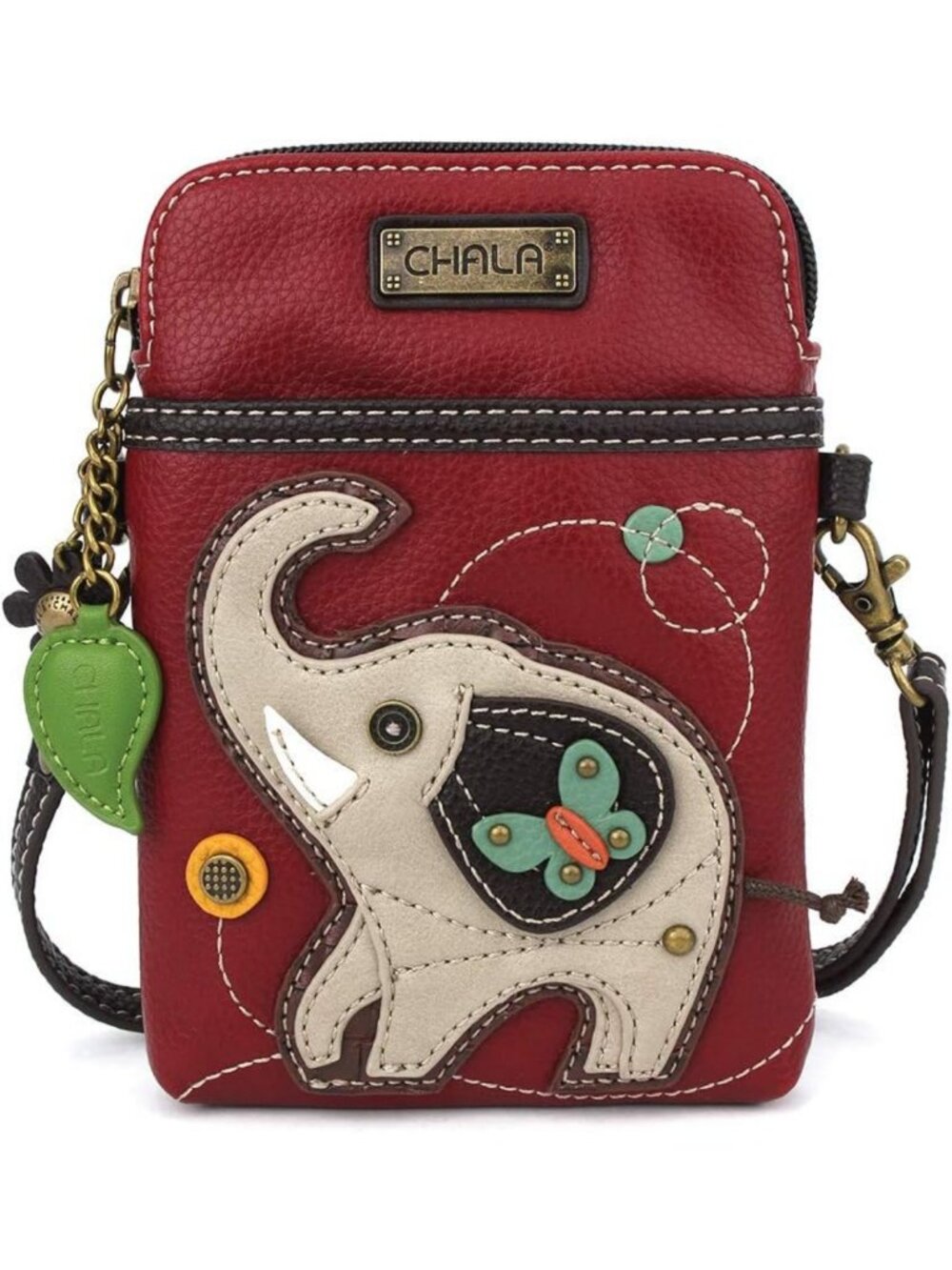 Wilderness Animal Print Crossbody Cell Phone Purse - Multicolor PU Leather